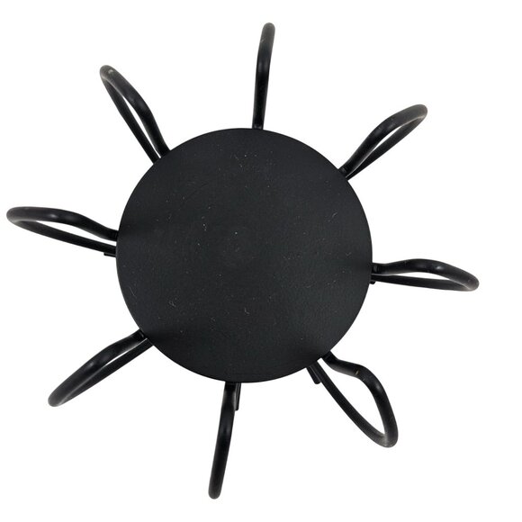 Partylite Black Metal Spider Candle Holder Decorative Home Accent Wrought Iron - Picture 7 of 12